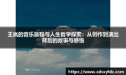 王岚的音乐旅程与人生哲学探索：从创作到演出背后的故事与感悟